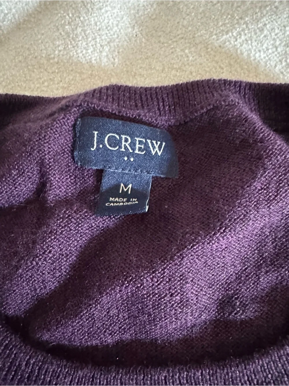 J. Crew Men's Crewneck Sweater - Deep Plum